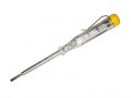 STANLEY  VDE VOLTAGE TESTER SCREWDRIVER - 0-66-119 �2.33 Stanley 3mm Voltage Tester

Safely Test For Live Part Of An Electrical Circuit Up To 250v. Conforms To Vde Standards.