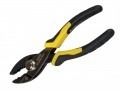 Stanley FatMax Slip Joint Plier 8in 0-84-646 �13.37 Chrome Steel Alloy Forgings, Fully Hardened And Tempered. Induction Hardened Jaws Push Lock Adjustment Button.ergonomic Bi-material Handles Provide A Comfortable And Controlled Grip. 