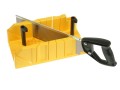 STANLEY CLAMPING MITRE BOX AND SAW   1 20 600 �23.95 Stanley Clamping Mitre Box And Saw      1-20-600

Patented Clamping Feature Secures Work For Easy Accurate Cutting. A Built In Saw Stop Prevents Cutting Into The Mitre Box.

The Mitre Box Has 90� 