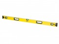 Stanley FatMax Level 120cm �29.95 Fatmax Heavy-duty Box Level, Milled On Two Edges For Accuracy. Large Centre Vial, Dual Grips Ideal For Carrying And Vertical Levelling. 
Length: 120cm / 48 Inch
5 Year Guarantee.