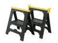 STANLEY  STANDARD  SAW HORSE TWIN PACK  1 92 855 �34.99 Stanley Standard Saw Horse Twin Pack 1 92 855
&nbsp;
Features:

These Saw Horses Have Rubber Inserts On The Worktop To Prevent The Workpiece From Slipping. Rubber Feet Prevent The Unit From Moving