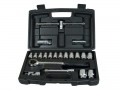Stanley Socket Set 20 Piece 1/2 Drive 94-650 �24.95 A 20 Piece 1/2in Square Drive Metric Socket Set. All Sockets And Accessories Are Made From Chrome Vanadium To Ensure Long Life.
The Set Contains 14 Metric Sockets 10 - 27mm. 