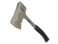 Vaughan AS114 Camping Axe All Steel & Sheath 567g (1.1/4lb) £36.99 The Vaughan As114 Camping Axe Is Made From Solid Steel With A Polished Head And Handle. It Has A Flat Striking Face With Bevelled Edges And A Nail Slot In Its Blade.its Curved Handle Has A Shock-absor