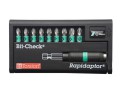 Wera Bit-Check® Rapidaptor® Impact Set Extra Tough 9pc 8755/9 £19.99 8755/9 Btz - Bit-check® Extra Tough For Hard Jointing And Impact Cordless Power Tools.
1 X Bitorsion® Rapidaptor® Bit Holder 897/4r With Press-in Auto-lock And Single Hand Bit Change To S