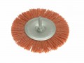 WOLFCRAFT 1502 NYLON WHEEL BRUSH 100MM £7.05 Nylon Brush For Wood, Metal And Stone.used For Cleaning, De-rusting And Polishing.many Times The Life Of A Wire Brush. Shank: Hexagon Shank 1/4in (6.35mm).size: 100 X 10mm.
