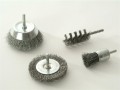 WOLFCRAFT 2133 000 WIRE BRUSH SET £10.19 Wolfcraft 2133 000 Wire Brush Setset Of 4 Wire Brushes Containing 1 Of Each: 75mm Diameter X 10mm Crimped Wire Wheel Brush.28mm Diameter X 60mm X 90mm Long Crimped Spiral Wire Brush.75mm Diameter Crim
