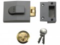 Yale Locks 81 Rollerbolt Nightlatch DMG Brass Cylinder 60mm Backset Boxed �40.88 The Yale 81 Rollerbolt Nightlatch Front Door Lock Has A&nbsp;rollerbolt For Push/pull Action Making It Ideal To Prevent Accidental Lock Out - Ideal For Communal&nbsp; Or Flat Entrance Doors.it Is Open