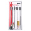 TREND SNAP/FB2/SET SNAPPY 5PC 300MM FLAT BIT SET       �25.99 A Five Piece Extra Long 300mm Long Flat Bit Set.dimensions:overall Length=300 Mmshank Diameter=1/4 Inch Hexshank Diameter: 1/4 Hexoverall Length Metric: 300