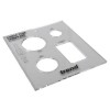 TREND CABLE TIDY INSERT TEMPLATE �35.99 Enables 60mm And 80mm Round And 105mm X 55mm Rectangle Holes To Be Routed In Desks Or Any Surface Where Cables Need To Be Hidden. The Holes Will Then Accept A Plastic Cable Tidy. The Template Can Also