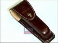 VICTORINOX   40533    BROWN LEATHER POUCH 2 LAYER �9.95 Victorinox Brown Leather Pouchsmall Brown Leather Pouch For Pen Knife Storage.2 Layer.