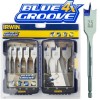 IRWIN 4X BLUE GROOVE FLAT DRILL BIT  8PCE SET �29.95 Irwin 4x Blue Groove Flat Drill Bit&nbsp; 8pce Set
&nbsp;
Features:


4 X Faster Than Standard Flat Bits

Increased Relief Angle From 12� To 17� On Tip

Parabolic Scoop - Optimizes Control An