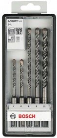 Bosch 5-piece Robust Line hammer drill bit set S4L 5,5; 6; 7; 8; 10 mm 2607019929