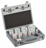 Bosch 14-piece Progressor holesaw set 19; 22; 25; 29; 35; 38; 44; 51; 57; 64; 76 mm 2608584667 £89.95 14-piece Progressor Holesaw Set
11 Holesaws,
1 Power-change Adapter,
2 Hss-g Pilot Drill Bits
Diameter Mm: 19mm, 22mm, 25mm, 29mm, 35mm, 38mm,&nb