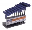 DRAPER 10 PIECE METRIC T HANDLE HEXAGON KEY SET �17.49 Chrome Vanadium Steel Hardened And Tempered With Moulded T Handle. Supplied Complete In Enamelled Steel Stand. Display Carton.contents: 2.0, 2.5, 3.0, 4.0, 4.5, 5.0, 5.5, 6.0, 8.0 And 10.0mm.