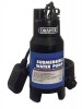 DRAPER 230V 235L/MIN SUBMERSIBLE DIRTY WATER PUMP WITH 8.5M LIFT & FLOAT SWITCH �97.95 For Pumping Out Inspection Pits, Ditches And Footings Where Solids May Be Present, General Irrigation And Other Heavy Duty Applications. Ceramic Shaft For Long Life, Thermal Overload Protection And Fl