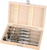 DRAPER 5 PIECE HOLLOW SQUARE MORTICE CHISEL AND BIT SET �34.95 Draper 5 Piece Hollow Square Mortice Chisel And Bit Set
&nbsp;
Features:
&nbsp;
Manufactured From High Carbon Steel Hardened And Tempered. Finely Ground And Polished With Honed Cutting Edges. Supp