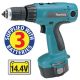 MAKITA 6337DWDE3 14VOLT DRILL & DRIVER 3 X 14V 2.6 AMP NI-MH BATTERIES & HOLSTER WITH BELT �182.95
