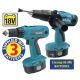 MAKITA 6347DWDE3  18VOLT DRILL & DRIVER 3 x 2.6AMP NI-MH BATTERIES & 8444DZ 18VOLT COMBI BODY �249.00