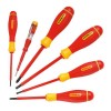 Stanley FatMax� Screwdriver Set Insulated 6pce �19.99 
Fatmax� Screwdriver. 

Chrome Vanadium Steel Bar Allows For High Torque And Reduces The Chance Of Tip Breakage. 
Soft Grip Handle, Perfect Combination Of Great Grip Plus Reduces Fatigue. 
Colour