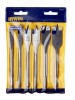 Irwin 4X Blue Groove Flat Bit Set 6 piece �26.48 4x Faster Than Standard Flat Bitsflat
Bit Users Who Need A Bit That Drills Faster And Provides Cleaner Edges
Will Appreciate The New Blue Groove 4x, Replacing Current Speedbor.
Its Patent Pending 