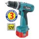 MAKITA 8270DWPE-3 12VOLT COMBI HAMMER COMPLETE WITH 3 BATTERIES WAS �119.95 �99.95