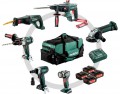Metabo 691008000 18V 6pc Construction Combo Set With 4 x 4.0Ah Batteries, Charger & Large Bag £799.95 Metabo 691008000 18v 6pc Construction Combo Set With 4 X 4.0ah Batteries, Charger & Large Bag
Features:
Combo Set Construction 6.1: Sb 18 Ltx + Kha 18 Ltx + W 18 Ltx 125 Quick + Ase 18 Ltx +