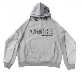 APACHE APAAPHOODGXXL HOODIE SWEATSHIRT GREY XX LARGE