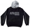 APACHE APAAPHOODBGL HOODIE SWEATSHIRT BLACK AND GREY LARGE �27.95 � Double Layered Fabric Contrast Hood Detail With Branding� Adjustable Pull Cord On Hood� Rugged Durable Contrast Five Thread Stitching� Reinforced Woven Elbow Patches For Extra Durability And Comfort
