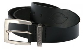 DICKIES LEATHER BELT MEDIUM - BLACK