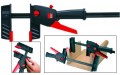 BESSEY DUOKLAMP 12INCH CAPACITY ONE HANDED CLAMP �15.28 Bessey Duoklamp 12\" Capacity One Handed  Time Saving Switch From Opening To Spreading With The Turn Of A Dial  Ergonomic Pump Handle Parallel To Jaws  Strong Head Made From Abs Superpolyamidec/w Soft 