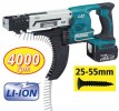 MAKITA BFR540RFE 14.4V LITHIUM-ION AUTOFEED SCREWDRIVER �299.00 Makita Bfr540rfe 14.4v Lithium-ion Autofeed Screwdriverfeatures� 14 Volt�  Collated Screws: 4mm X 25-55mm� Faster & lighter� Max Speed: 4,000rpm� 2 X 3amp Li-ion Batteries� Fast Charge