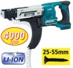 MAKITA BFR550Z 18V LITHIUM-ION AUTOFEED SCREWDRIVER BODY ONLY �209.99 Makita Bfr550z 18v Lithium-ion Autofeed Screwdriver Body Onlybody Only, No Batteries, Charger Or Casefeatures:� 18 Volt� Collated Screws: 4mm X 25-55mm� Silent Clutch� Max Speed: 4,000rpmspecifi