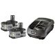 Ryobi BLK-18202 2 x  Lithium Ion Battery 18 Volt & Supercharger �149.99