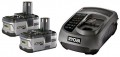 Ryobi BLK-18202 2 x  Lithium Ion Battery 18 Volt & Supercharger �146.80 The Bpl-1820g 18 Volt 2.4ah Lithium-ion Battery Has Twice The Performance Of Standard 18 Volt Nicad Batteries With A Longer Run Time And Fade Free Power. 
It Weighs 20% Less Than Standard 18 Volt Nic