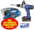 AEG BSB18STXL 18V COMBI HAMMER + 18V CORDLESS PLANER WITH  2 x 3AMP Li-ION BATTERIES �189.00 Aeg Bsb18stxl 18v Combi Hammer + 18v&nbsp;cordless Planer&nbsp;with&nbsp; 2 X 3amp Li-ion Batteries
&nbsp;
Supplied With 18v&nbsp;cordless Planer&nbsp;worth �164.49 
&nbsp;

********aeg Mega Sale