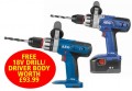 AEG BSB18STXN 18V COMBI HAMMER + 18V DRILL/DRIVER BODY WITH  2 x 2AMP Ni-CD BATTERIES �169.95 Aeg Bsb18stxn 18v Combi Hammer + 18v Drill/driver Body With&nbsp; 2 X 2amp Ni-cd Batteries
&nbsp;
Supplied With 18v Drill/driver Worth �93.99 Free
&nbsp;
Features:


Ideal For Applications Call