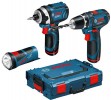 BOSCH NEW Triplepack GSR 10.8-2-Li + GDR 10.8-Li + GLI 10.8-Li in one L-Boxx (2 x 1.3 Ah) �189.95