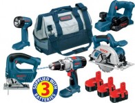 BOSCH 18V 5 PACK TURBO POWER KIT WITH 3 x 3AMP Ni-MH BATTERIES �599.00
