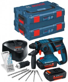 BOSCH GBH36V-LICPMD 36V COMPACT SDS HAMMER WITH 2 x 1.3AMP Li-ION BATTERIES & 2 x L-BOXX