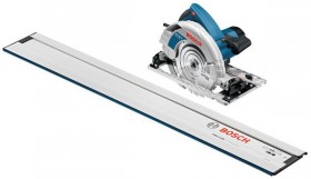 BOSCH GKS85G 240V 235MM 2200W TRACK CIRCULAR SAW & 1.6M GUIDE RAIL COMBO SYSTEM