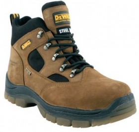 DEWALT CHALLENGER GORTEX WATERPROOF SAFETY BOOTS - BROWN  12