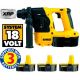 DEWALT DC213KBV 18VOLT SDS HAMMER & CHISELLING DRILL 3 x 2.6AMP Ni-MH BATTERIES & 30MIN CHARGER �299.00