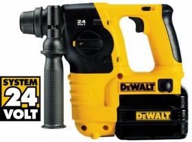 DEWALT DC223KA 24VOLT SDS 3-MODE HAMMER & CHISELLING DRILL 2 x BATTERIES