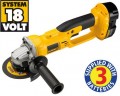 DEWALT  DC411KB 18VOLT 125MM CORDLESS MINI GRINDER WITH 3  x 2.6AMP Ni-MH BATTERIES �336.97 Dewalt Dc411kb 18volt 125mm Cordless Mini Grinder With&nbsp;3 Batteries.
&nbsp;
Features: 

Powerful Dewalt Fan-cooled Motor Delivers Maximum Power And Durability
6,500 Rpm Provides High Power Fo