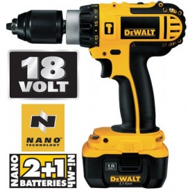 DEWALT DC727KLV 18VOLT NANO LI-ION COMPACT COMBI HAMMER DRILL WITH 2 + 1 BATTERIES �349.95