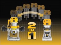 DEWALT D26204K 240V 900W 1/4 FIXED & PLUNGE BASE 2-IN-1 ROUTER KIT\" �229.95