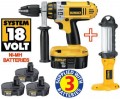 DEWALT DC925KB 18 VOLT COMBI HAMMER WITH 3 x 2.6AMP Ni-MH BATTERIES & DC527N 18VOLT LAMP �283.79 Dewalt Dc925kk 18 Volt Combi Hammer With 3 X 2.6amp Ni-mh Batteries
&nbsp;
New Model Xrp4 Now Supplied With 3 X 2.6amp Ni-mh Batteries
&nbsp;
Plus Dewalt Dc527n 18volt Flourescent Lamp Worth �43.9