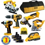 DEWALT DCX6PAKV1 18VOLT 6 PIECE COMBOPACK + 3 x Ni-Cd BATTERIES �659.94