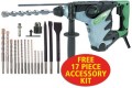 HITACHI DH30PC2 110V SDS PLUS COMBI HAMMER �225.06 Hitachi Dh30pc2 110v Sds Plus Combi Hammer++++++ Free 17 Piece Accessory Kit ++++++features:� 1010w�  Sds Plus Fittings� Variable Speed & Reverse� 3 Function� Rotary & rotary Hamme