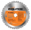 EVOLUTION 185MM TCT MULTIPURPOSE BLADE �19.95 Evolution 185mm Tct Multipurpose Blade
&nbsp;
Replacement Blade Fits: Rage Multipurpose Circular Saw, Rage4 Mulitipurpose Advan-saw & Outrage 36v Li-ion Cordless Multipurpose Circular Saw.
&nbs